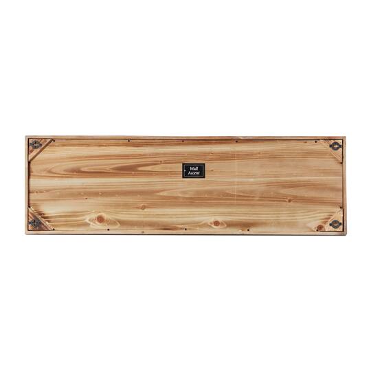 42" Gray Wood Coastal Wall Decor
